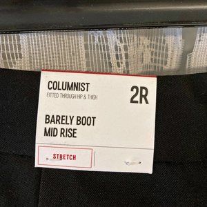 Express Columnist Black Pants Barely Boot Mid Rise Size 2
